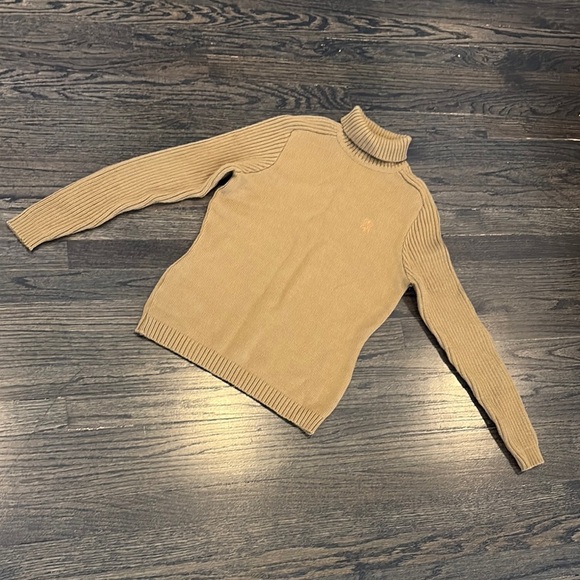 Women’s Tan Turtleneck Sweater by Carmen Moreno size M - Picture 1 of 11